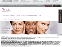 Tablet Screenshot of botoxcosmetic.com