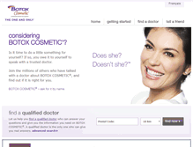 Tablet Screenshot of botoxcosmetic.ca